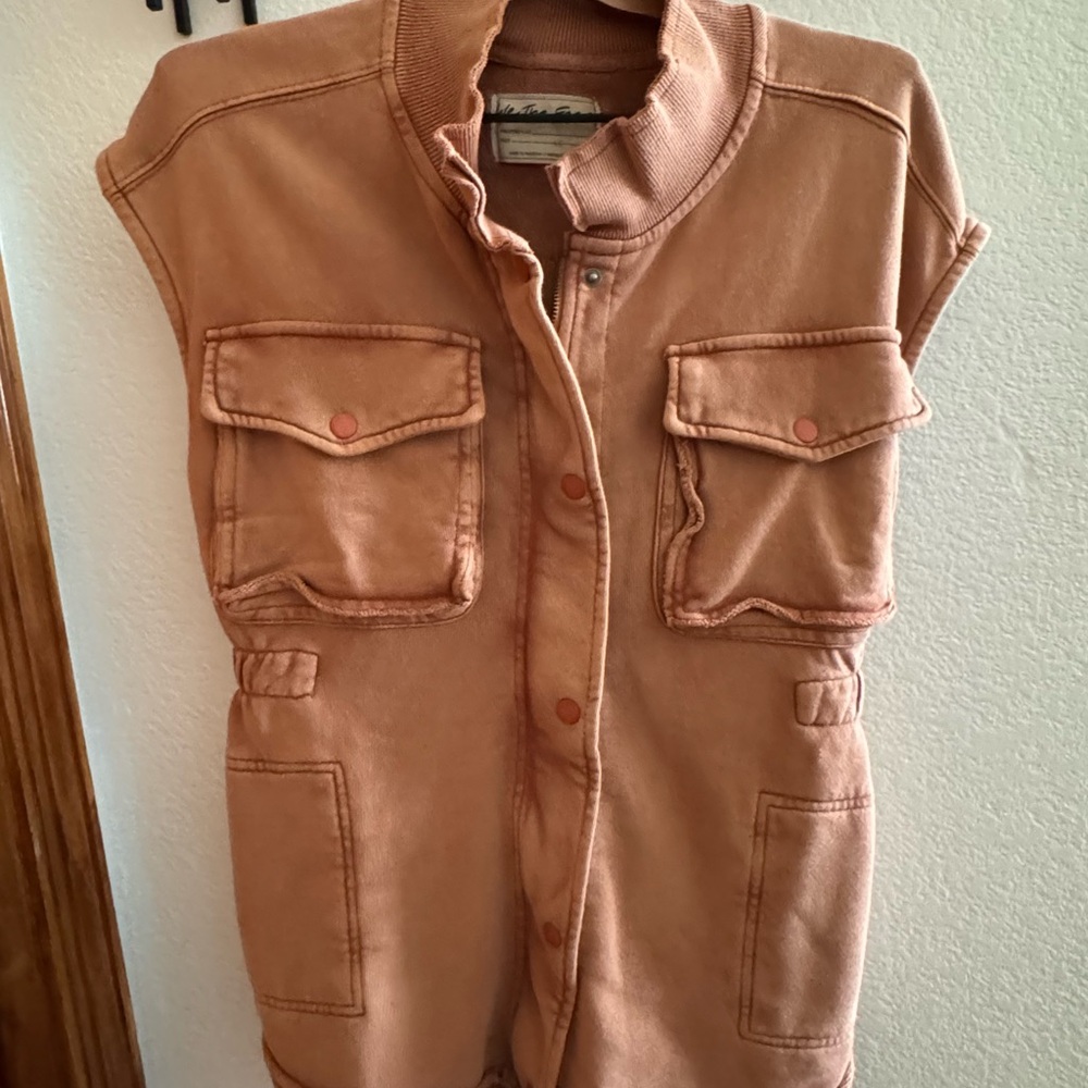 Free People Sleeveless Utility Vest
